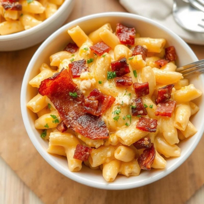 Mac and cheese with Smoked Bacon - 1 Smoky Bacon Mac & Cheese: A Ready Meal Delight!
Indulge in our creamy Mac and Cheese with Mac and cheese with Smoked Bacon - 1 Smoky Bacon Mac & Cheese: A Ready Meal Delight!
Indulge in our creamy Mac and Cheese with