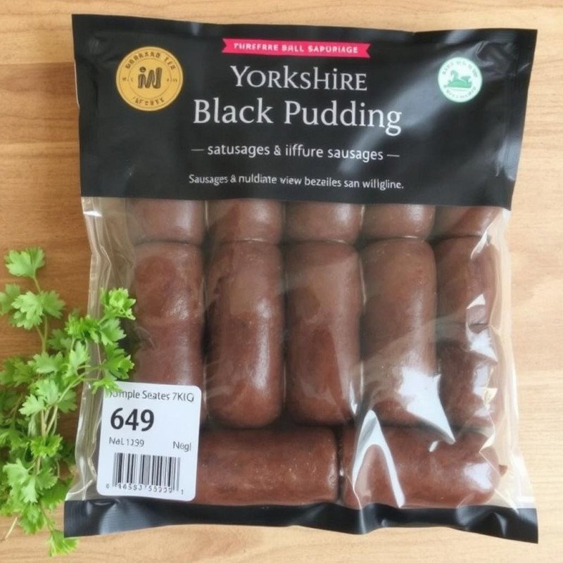 Yorkshire Black Pudding (with fat) sausage 500g - 1 Yorkshire Black Pudding (with fat) sausage 500g - Rijk & SmaakvolIndulge in Yorkshire Black Pudding (with fat) sausage 500g - 1 Yorkshire Black Pudding (with fat) sausage 500g - Rijk & SmaakvolIndulge in