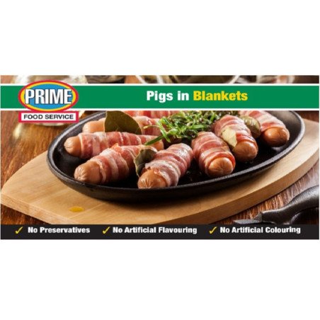 Chipolatas Sausage Wrapped In Streaky Bacon ( 30 Links ) 500g - 1 เบคอนห่อชิโปลาตาสไส้กรอก - 500 กรัม ความสุข!Indulge in our Chi