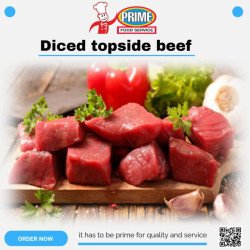 Top Side Diced (Stewing) per kilo - 1 Top Side Diced Beef for Stewing - Premium Quality Per KiloTender Top Side Diced Beef, perf