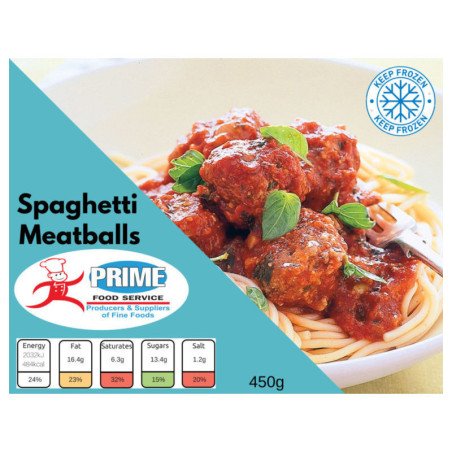 Spaghetti and Meatballs - 1 Spaghetti and Meatballs: Delicious Ready Meal Delight!Indulge in our delicious Spaghetti and Meatbal
