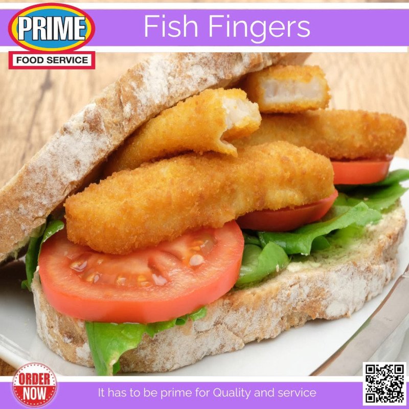 Fish Fingers 20 pieces - 1 Crispy Fish Fingers - 20 Pieces of Seafood Delight!Enjoy crispy and delicious Fish Fingers! Our 20-pi Fish Fingers 20 pieces - 1 Crispy Fish Fingers - 20 Pieces of Seafood Delight!Enjoy crispy and delicious Fish Fingers! Our 20-pi