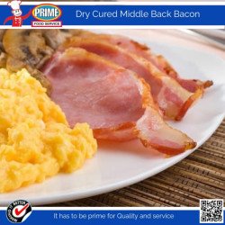 Dry Cured Bacon & Gammon Garlic & Pepper Middle Smoked 250g - 1 Dry Cured Bacon & Gammon Garlic & Pepper Middle Smoked 250gIndul