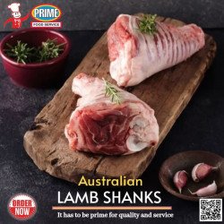 Lamb hind Shank1kg - 1 Lamb hind Shank1kg - Tender & Flavorful Cut for CookingTender Lamb Hind Shank 1kg, perfect for slow cooki